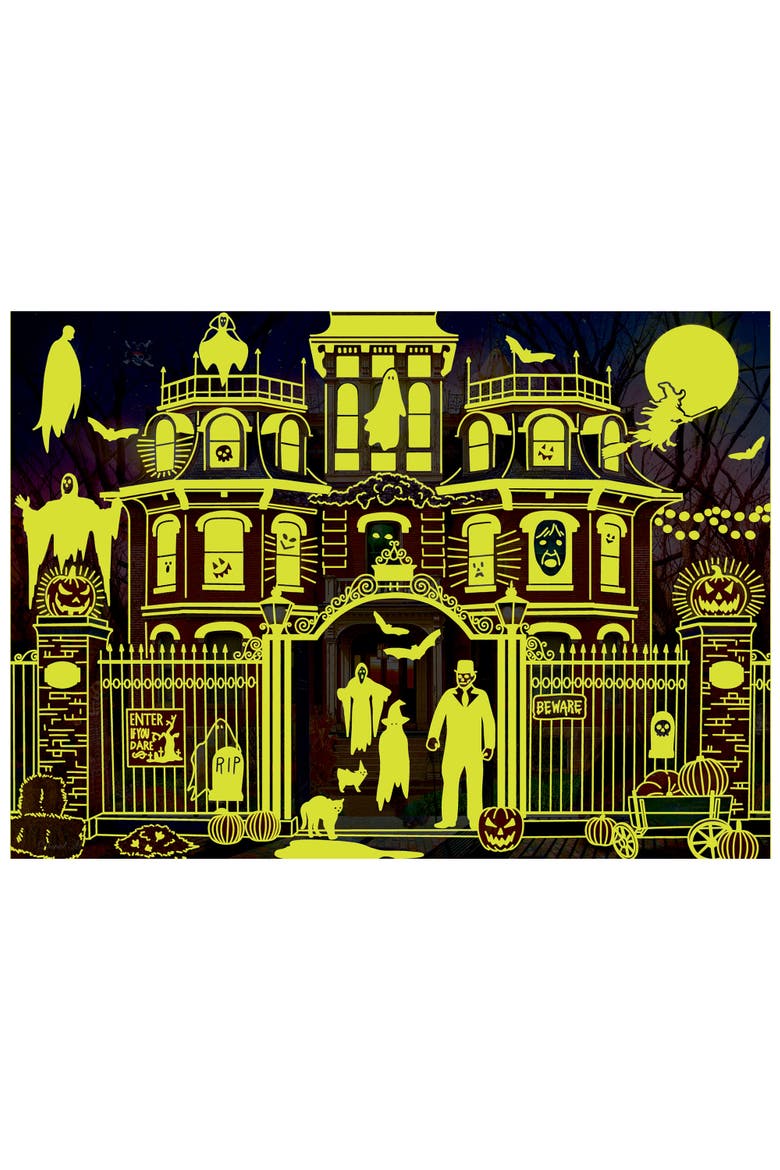 Haunted House 1000 Piece Glow Puzzle, Alternate, color, Multicolor