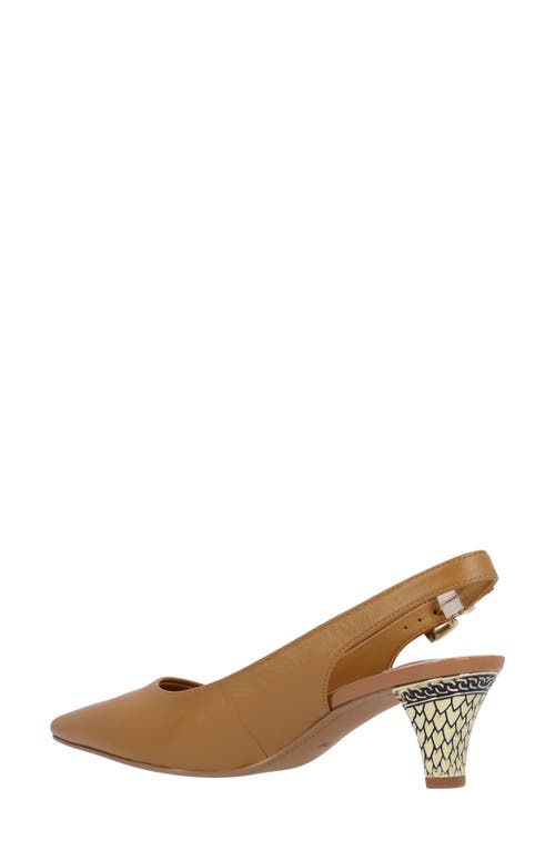 J. Reneé Mayetta Slingback Pointed Toe Pump In Brown