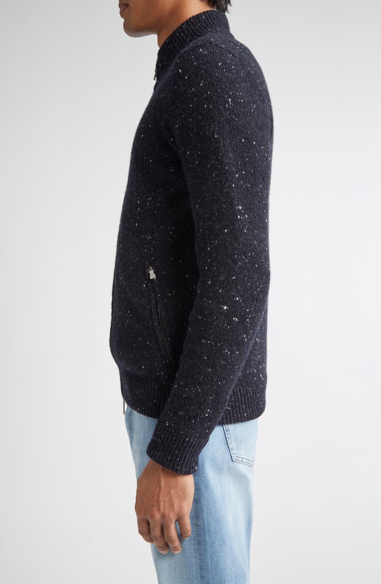 Eleventy Wool & Silk Blend Zip Cardigan, Alternate, color, 11N New Blue