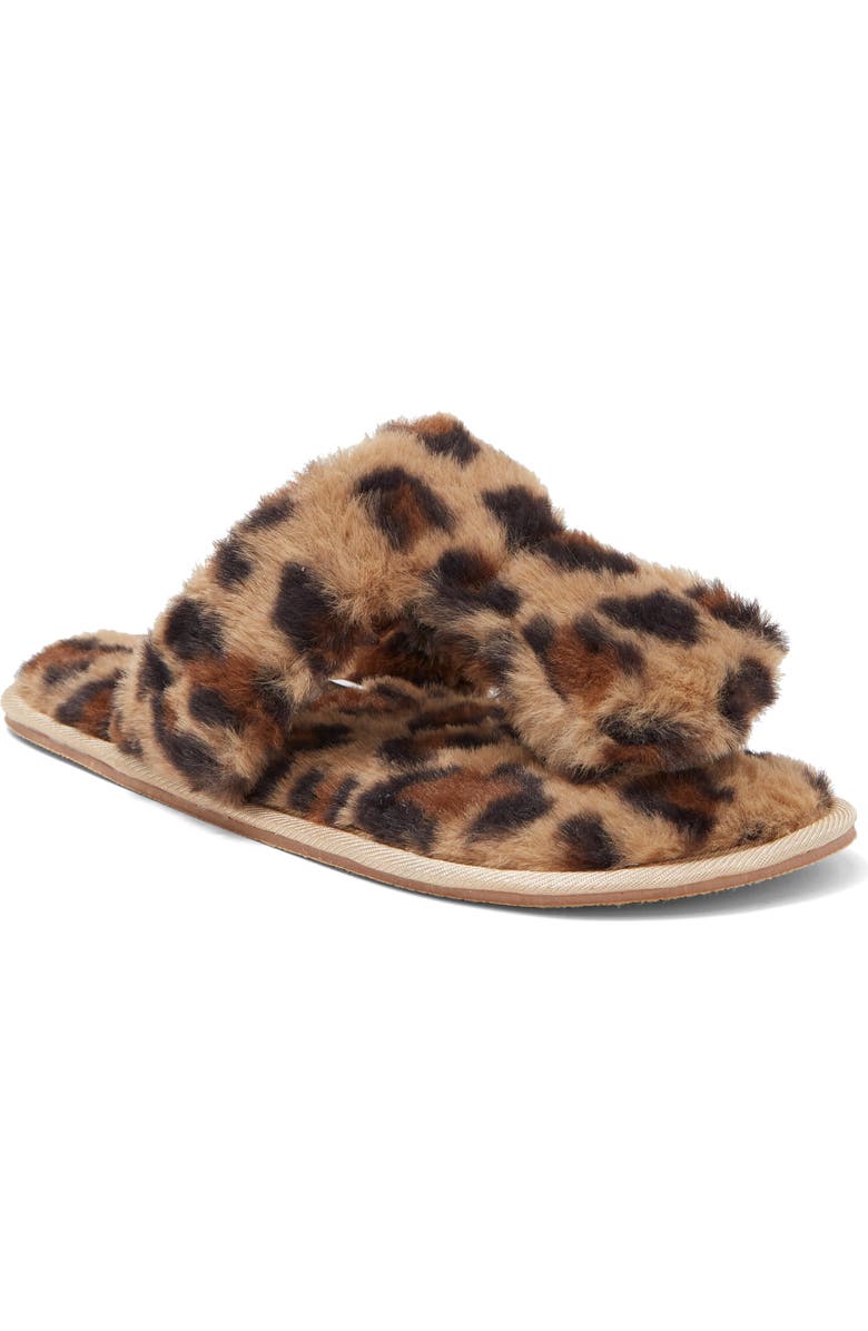 NORDSTROM RACK Rue Faux Fur Thong Slipper, Main, color,