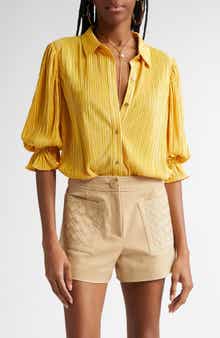 Ramy Brook Dina Pleated Bodysuit