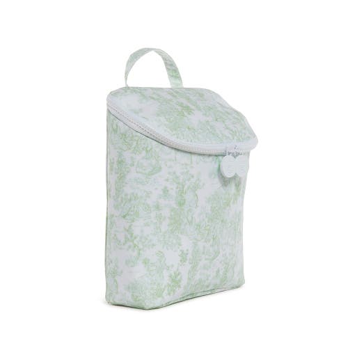 Trvl Design Bunny Toile Insulated Lunch Bag In Green