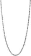 SAVVY CIE JEWELS Diamond Cut Barrel Bead Chain Necklace