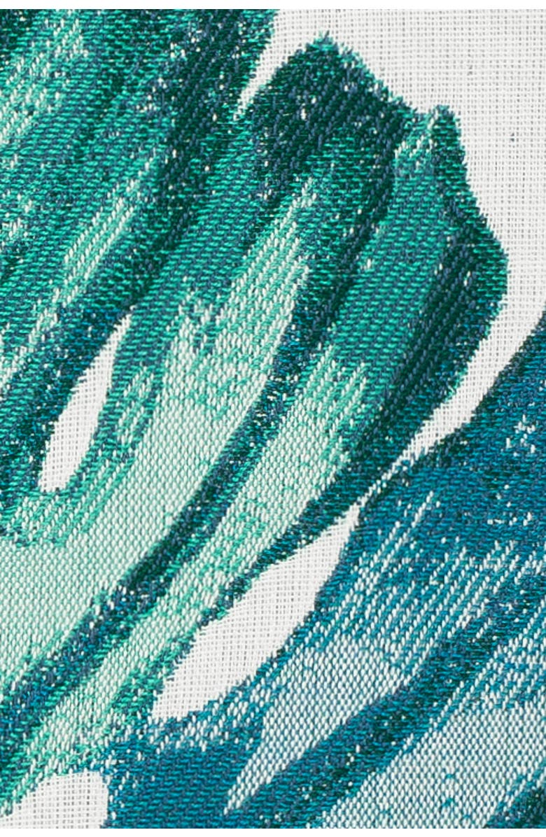 Elaine Smith Leaf Lagoon Indoor & Outdoor Woven Accent Pillow, Alternate, color, Lagoon