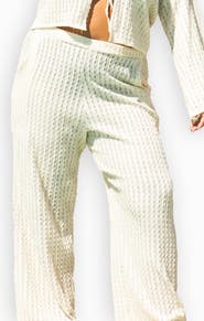 FASHION-SZN CURVE Wide Leg Crochet Resort Pants