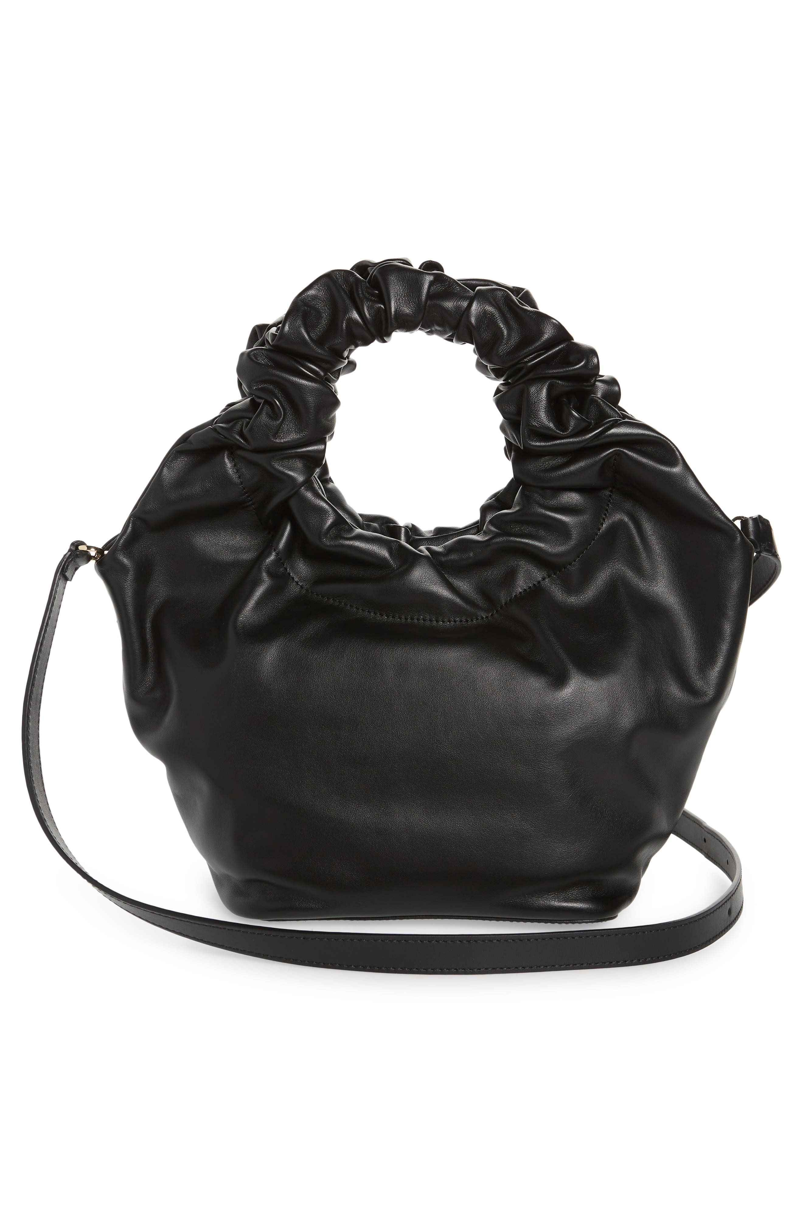 FRAME Le Scrunch Mini Leather Crossbody Bag, Alternate, color, 