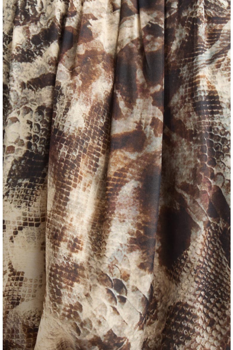 Vivi Silk Blend Minidress, Alternate, color, BONE PYTHON