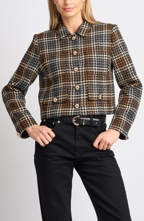 Jackson Plaid Cropped Jacket