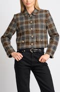 Ted Baker Jackson Plaid Cropped Jacket