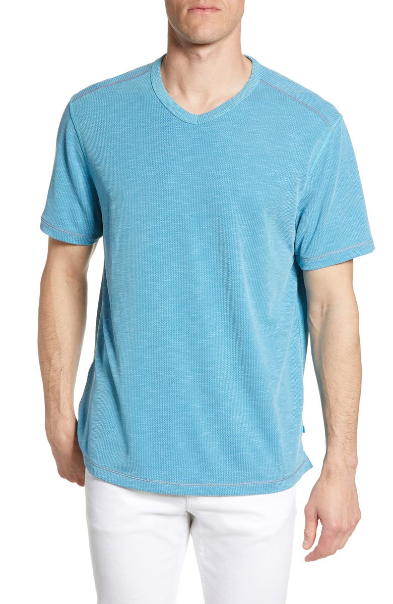 Tommy Bahama Tropicool Paradise V-Neck T-Shirt, Main, color, 