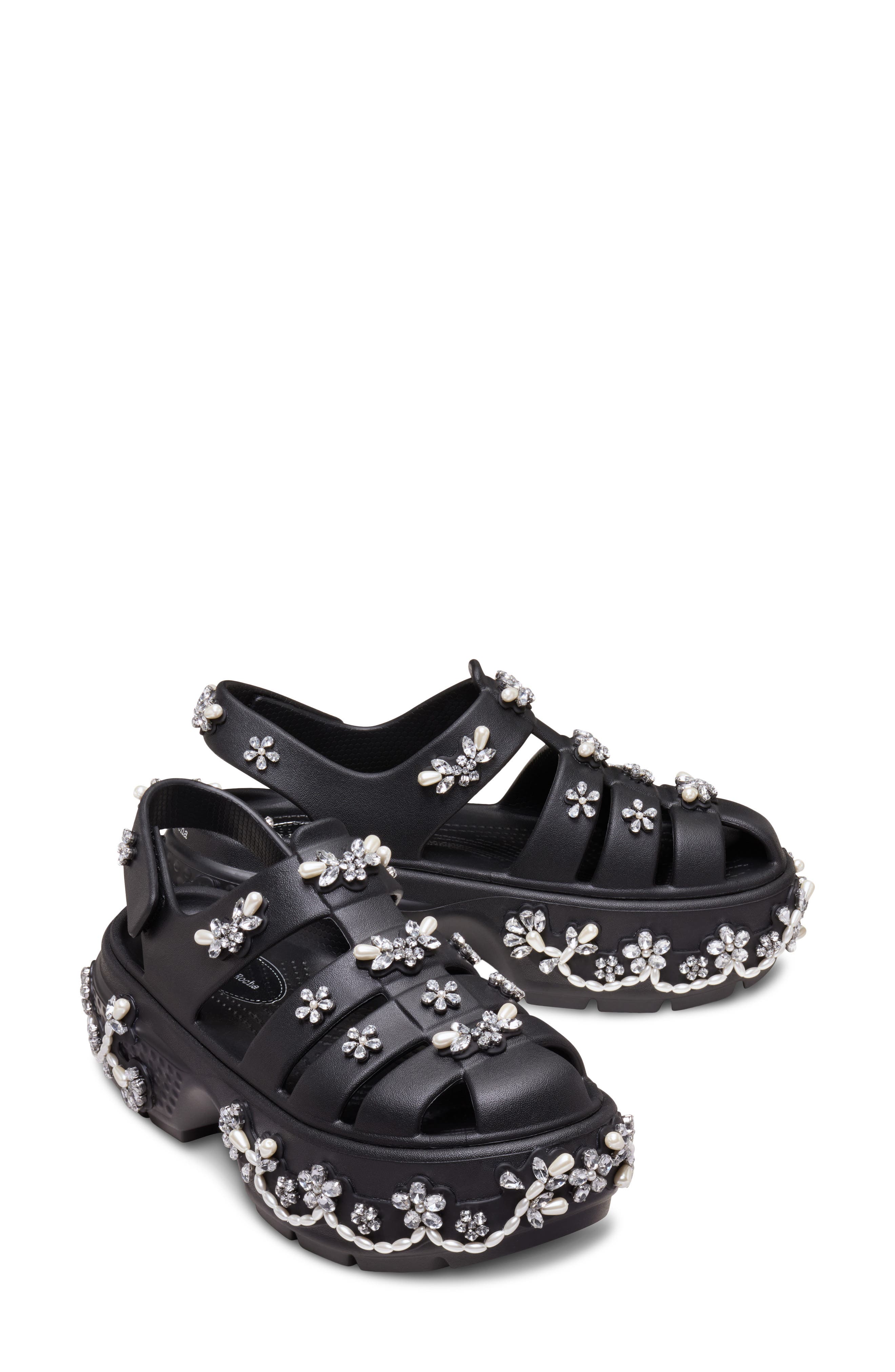 CROCS x Simone Rocha Stomp Platform Fisherman Sandal, Alternate, color, 