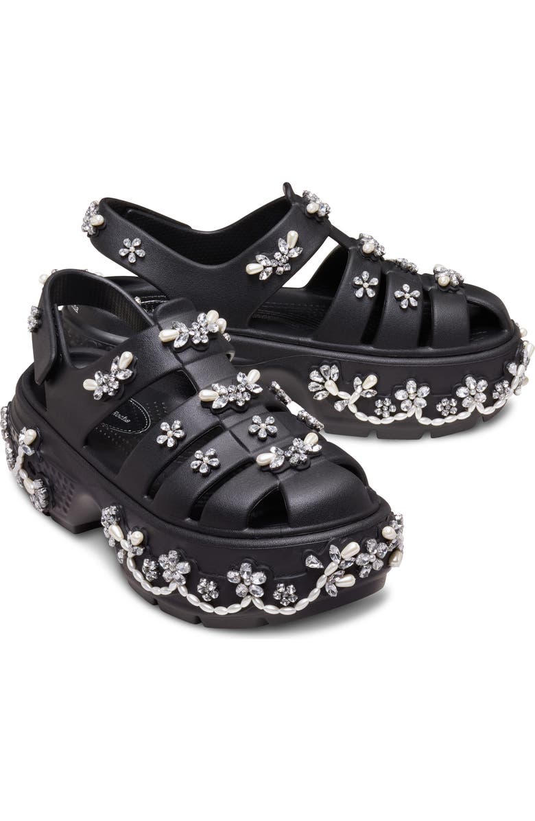 CROCS x Simone Rocha Stomp Platform Fisherman Sandal, Alternate, color,