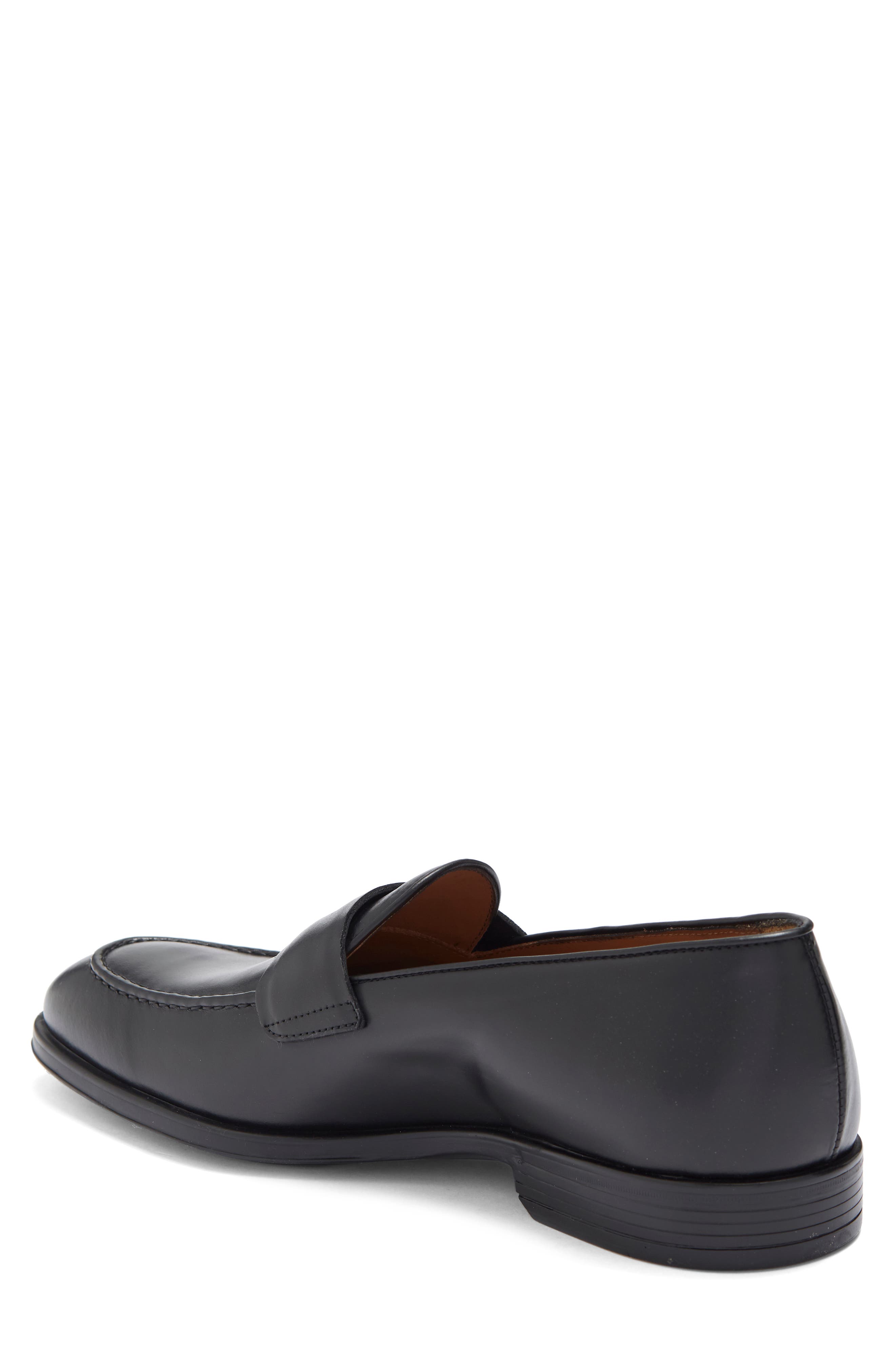 ANTONIO MAURIZI Leather Penny Loafer, Alternate, color, 
