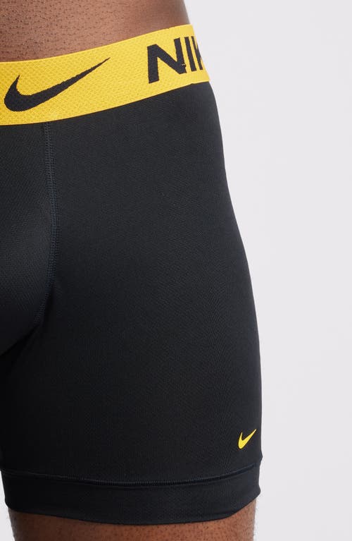 Nike Dri-fit Adv 3-pack Micro Boxer Briefs In Black