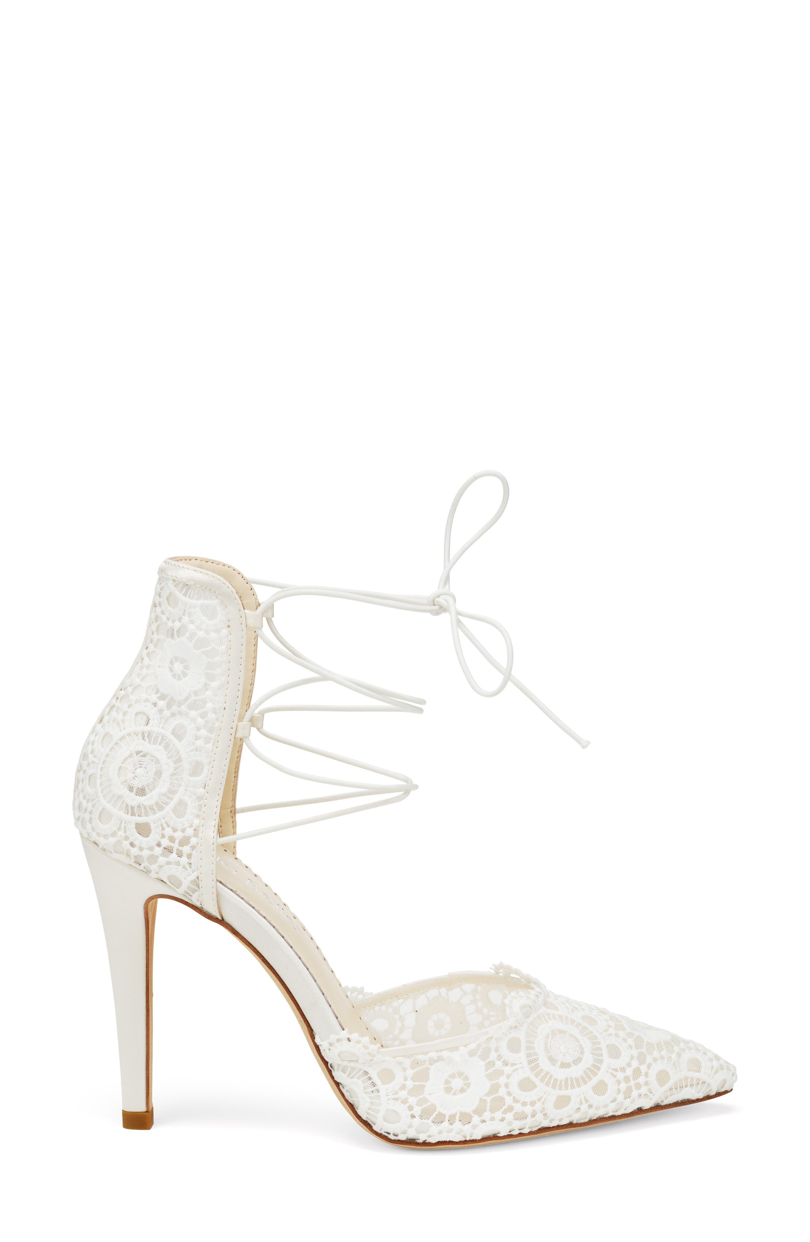 Bella Belle Cameron Pointed Toe Lace Pump, Alternate, color, 