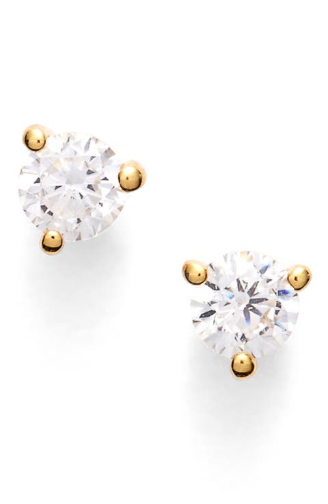 Cubic Zirconia Stud Earrings - .25ct.