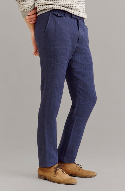 Billy Reid Flat Front Silk & Virgin Wool Dress Pants In Gold