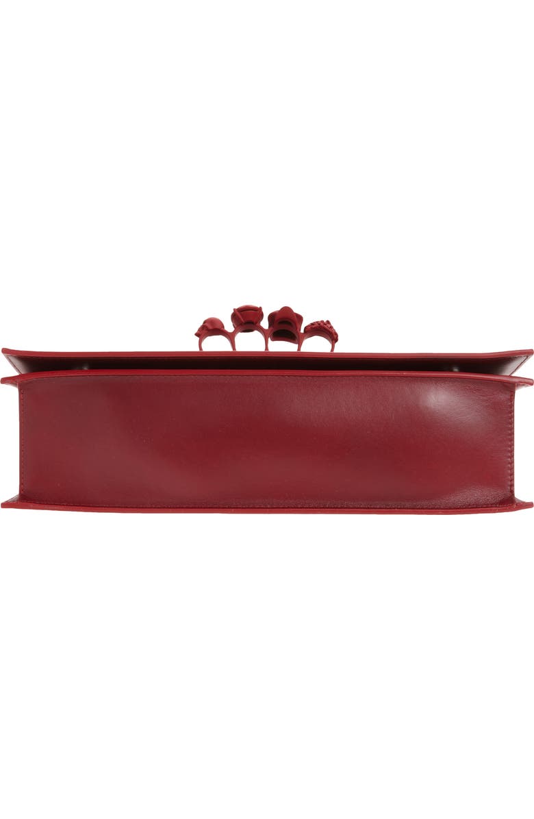 McQueen Jewelled Gradient Leather Top Handle Bag, Alternate, color, Lipstick Red Degrade
