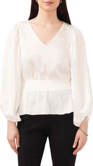 Chaus Tie Waist Long Sleeve Blouse