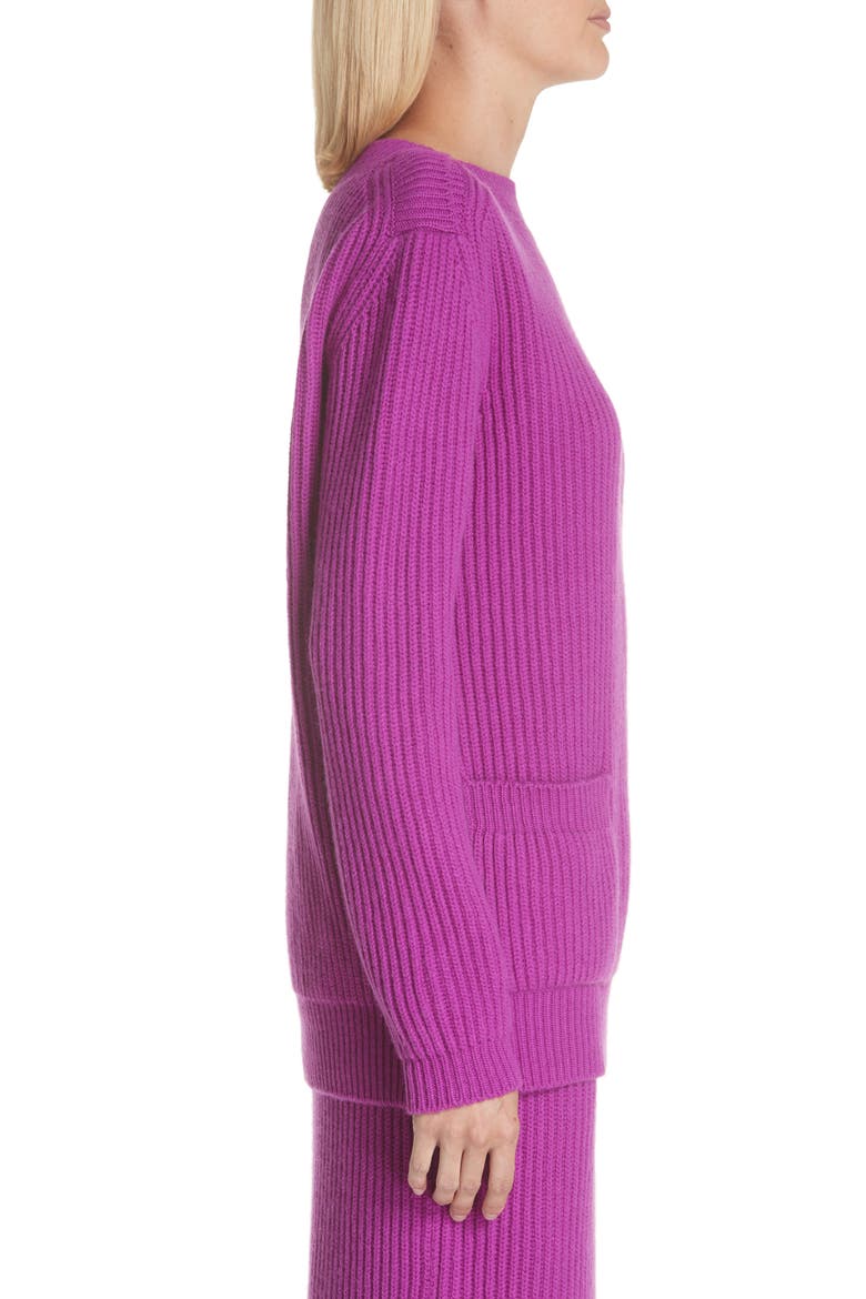 Wool & Cashmere Sweater, Alternate, color, MAGENTA