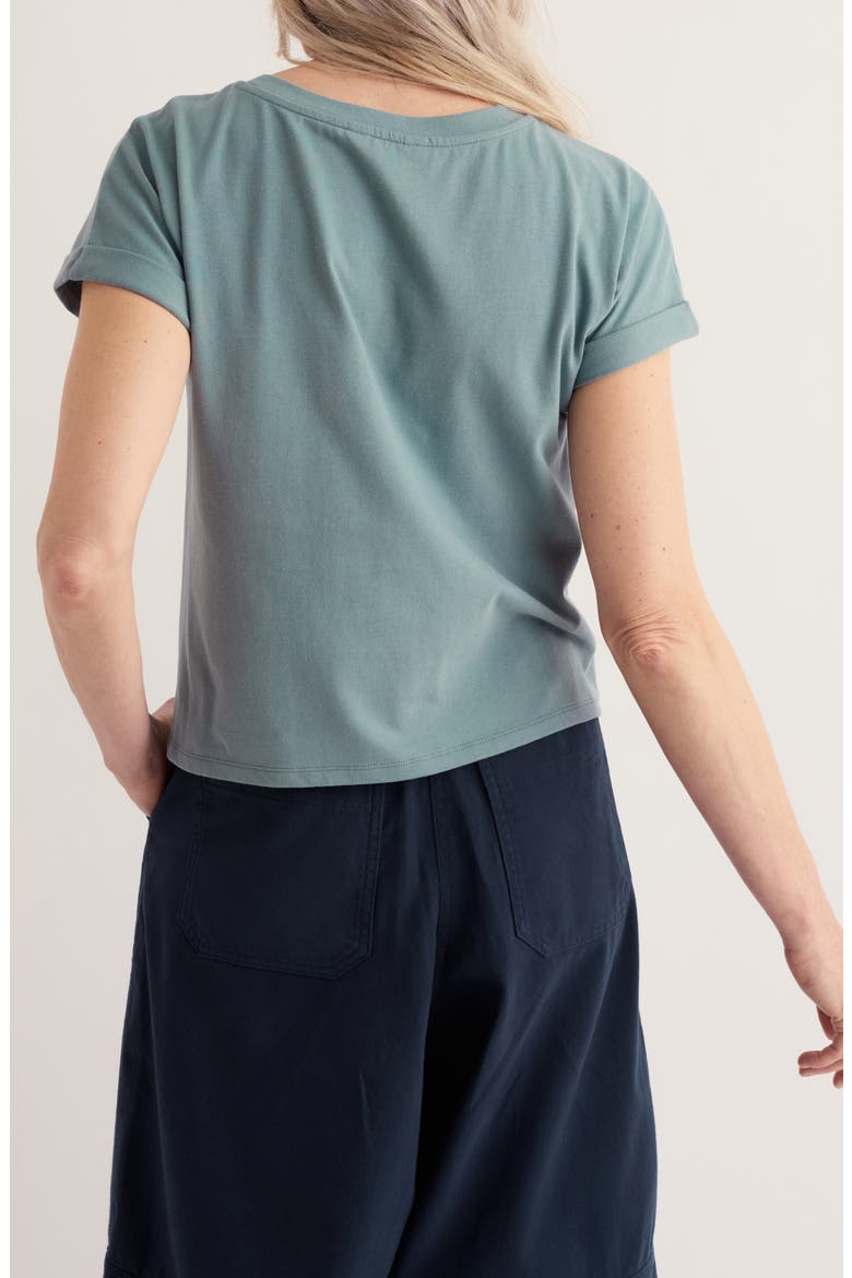 Porthzennor Organic Cotton T-Shirt, Alternate, color, LICHEN