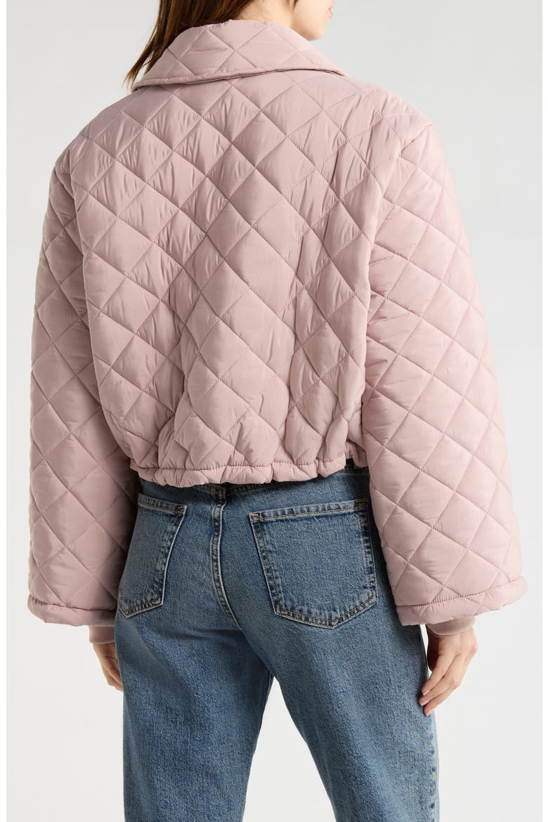 Diamond Quilted Puffer Jacket, Alternate, color, OFFICIALLY YOURS