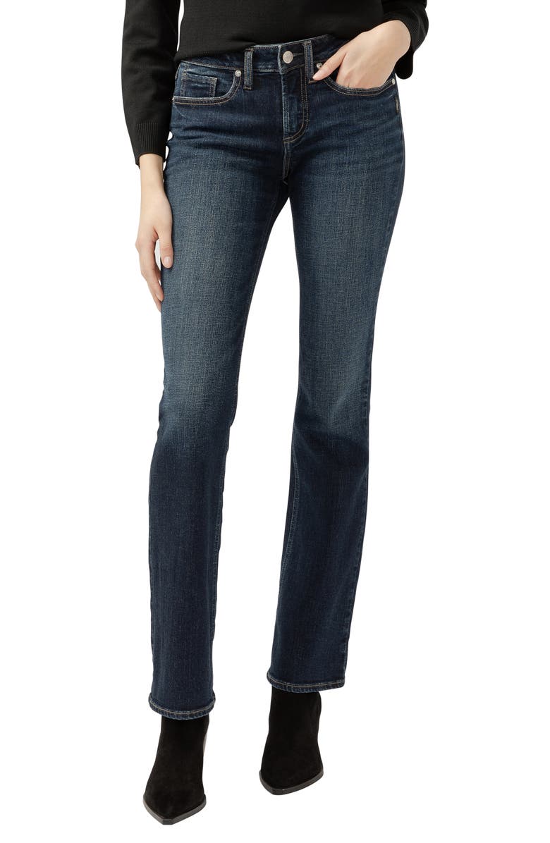 Silver Jeans Co. Suki Curvy Mid Rise Bootcut Jeans, Main, color, 