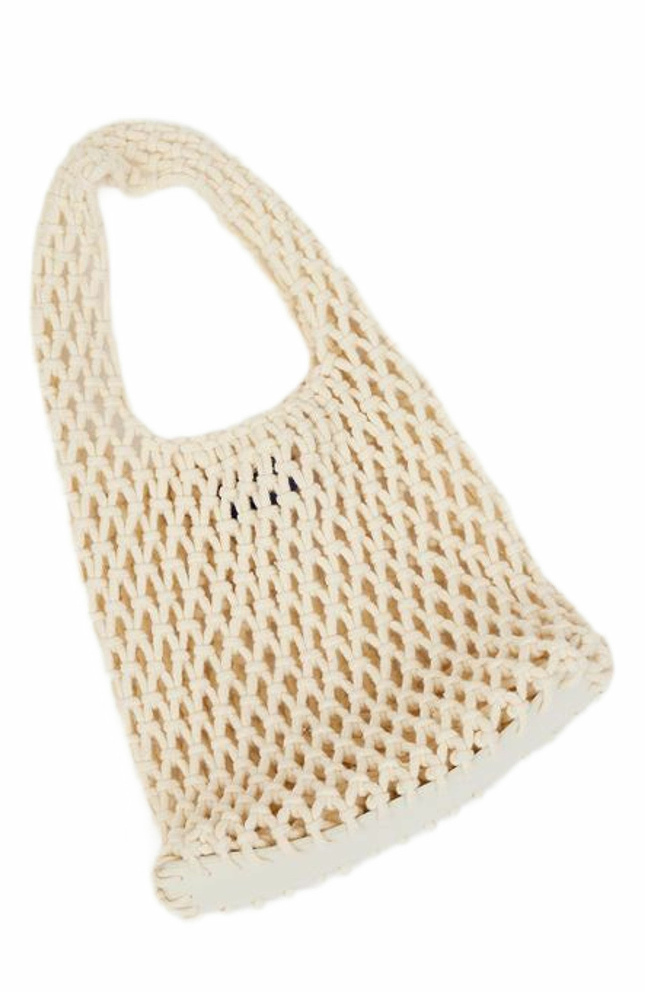 Hat Attack Lizzie Cotton Mini Bag, Main, color, White