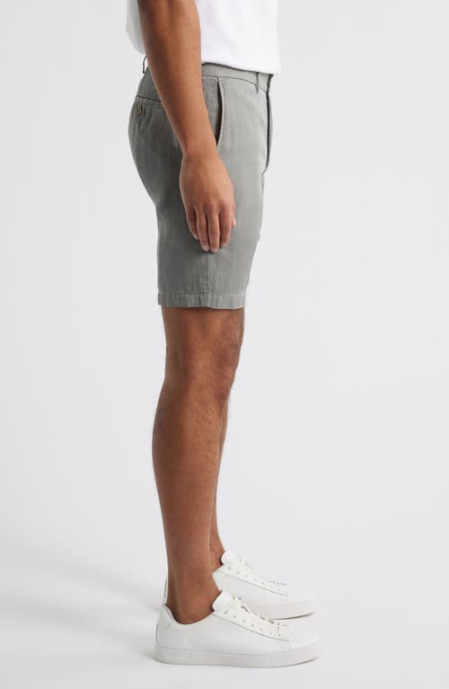 Scott Barber Flat Front Shorts In Sharkskin