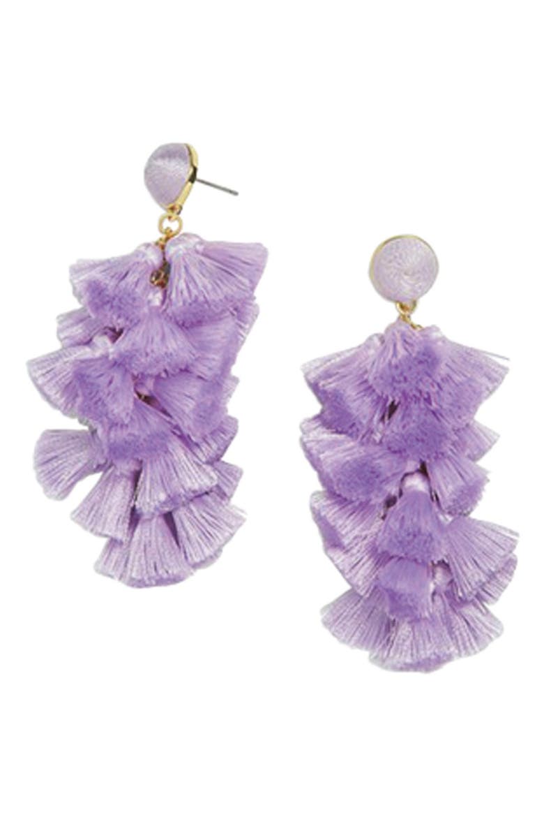 Contessa Tassel Earrings, Alternate, color, CREAM