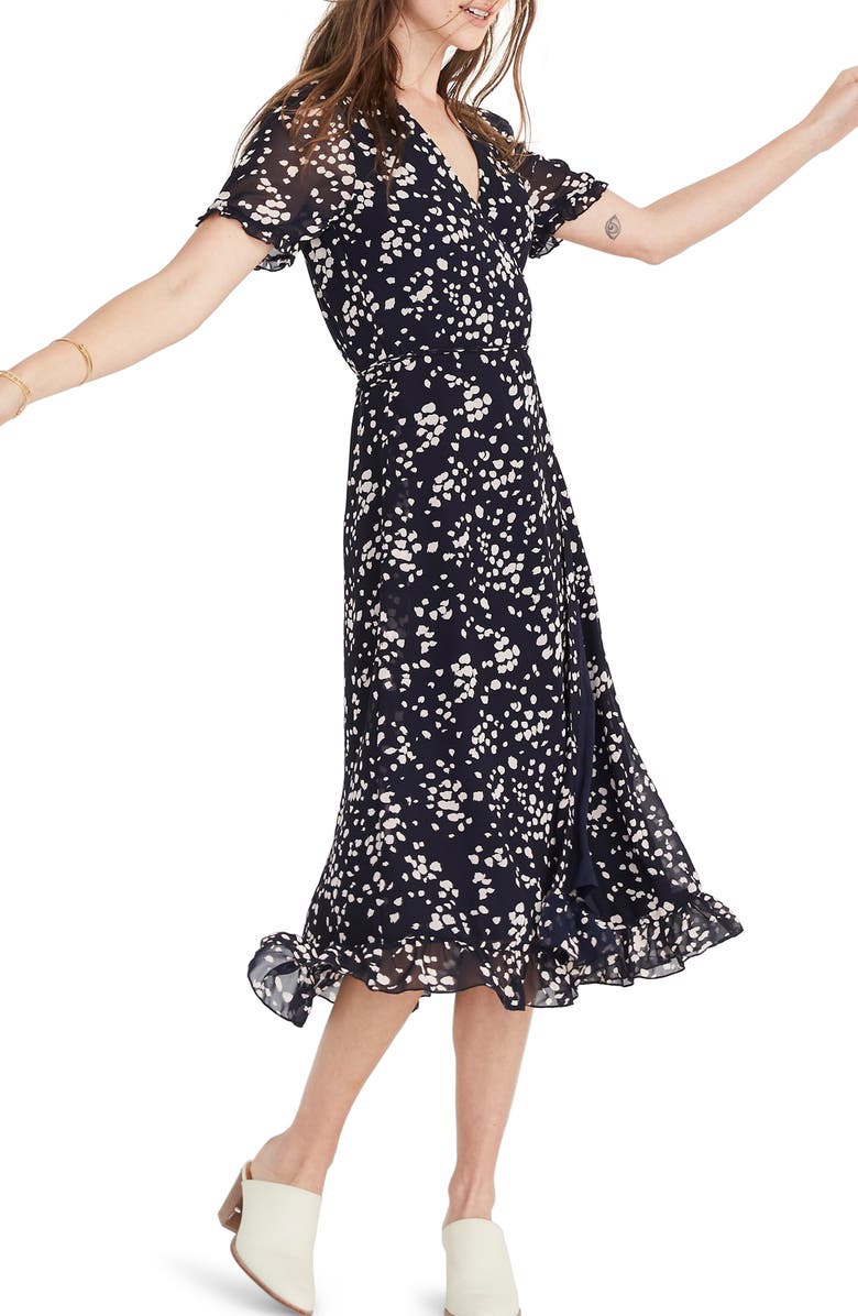 Madewell Ruffle Edge Dress, Alternate, color, 