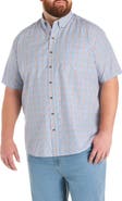 Harbor Bay by DXL Big & Tall Easy-Care Large Plaid Sport Shirt
