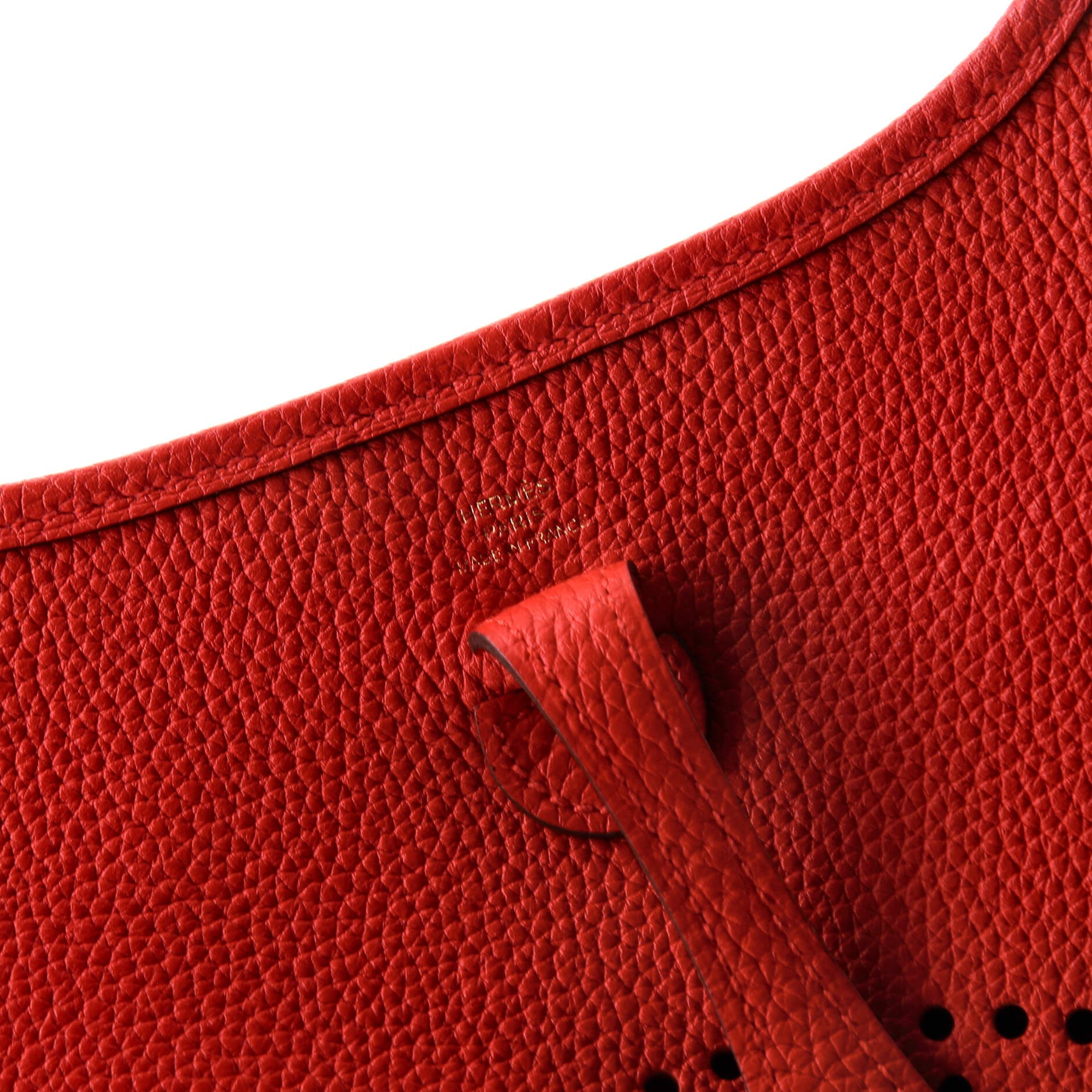 Pre-Owned Hermes Evelyne Bag Gen III Maurice TPM, Alternate, color, Rouge De Coeur
