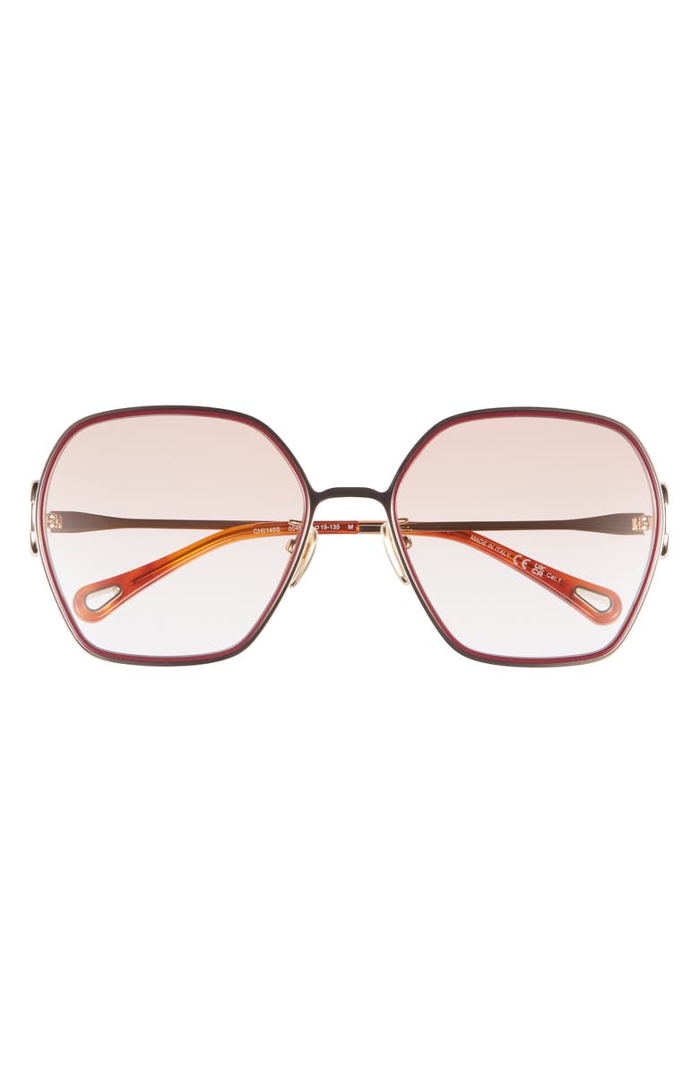Chloé 58mm Oversize Sunglasses, Main, color,