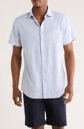 Rodd & Gunn Middle Hill Short Sleeve Cotton & Linen Button-Up Shirt