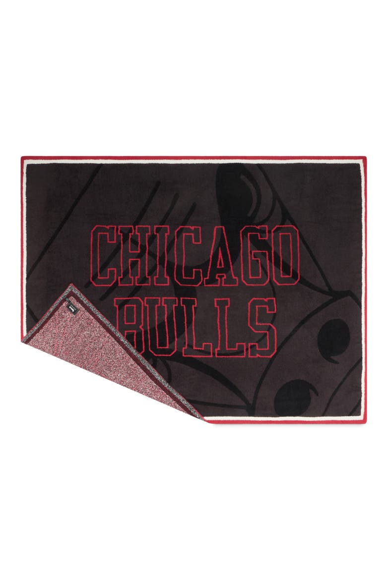 CozyChic Chicago Bulls Throw, Alternate, color, BLACK MULTI