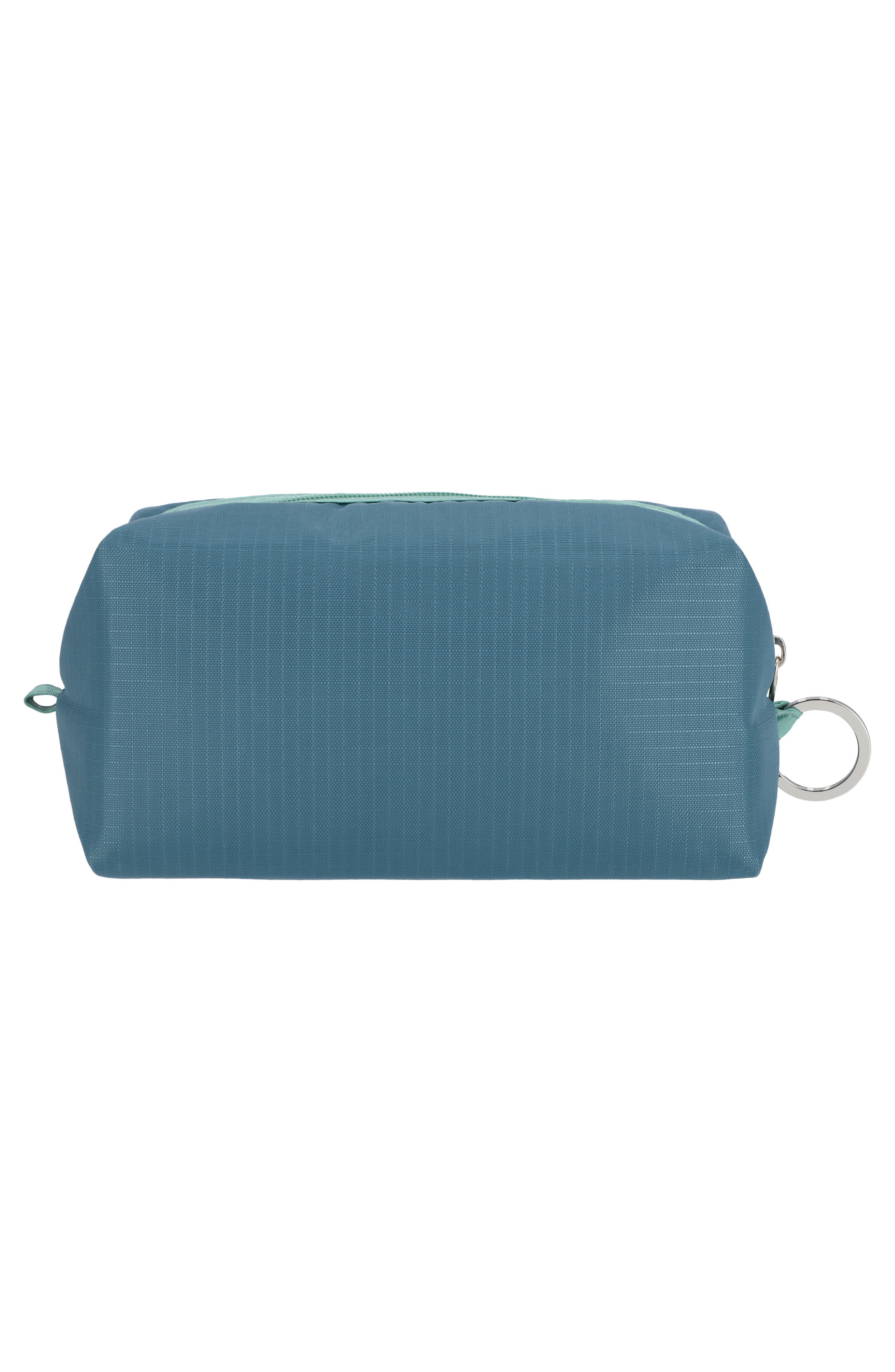 LeSportsac Large Ripstop Zip Pouch, Alternate, color, Blue Indigo/ Mint