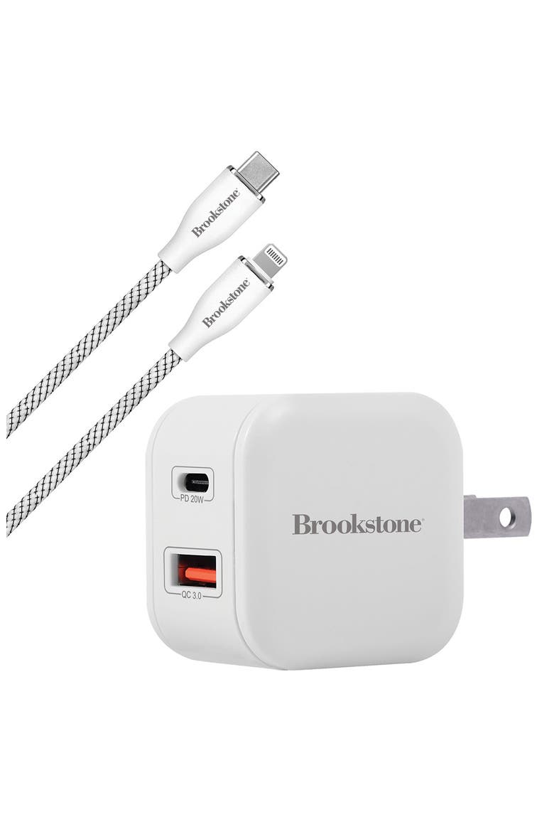 4 Foot C-to-C & Wall Charger 20W, Alternate, color, WHITE