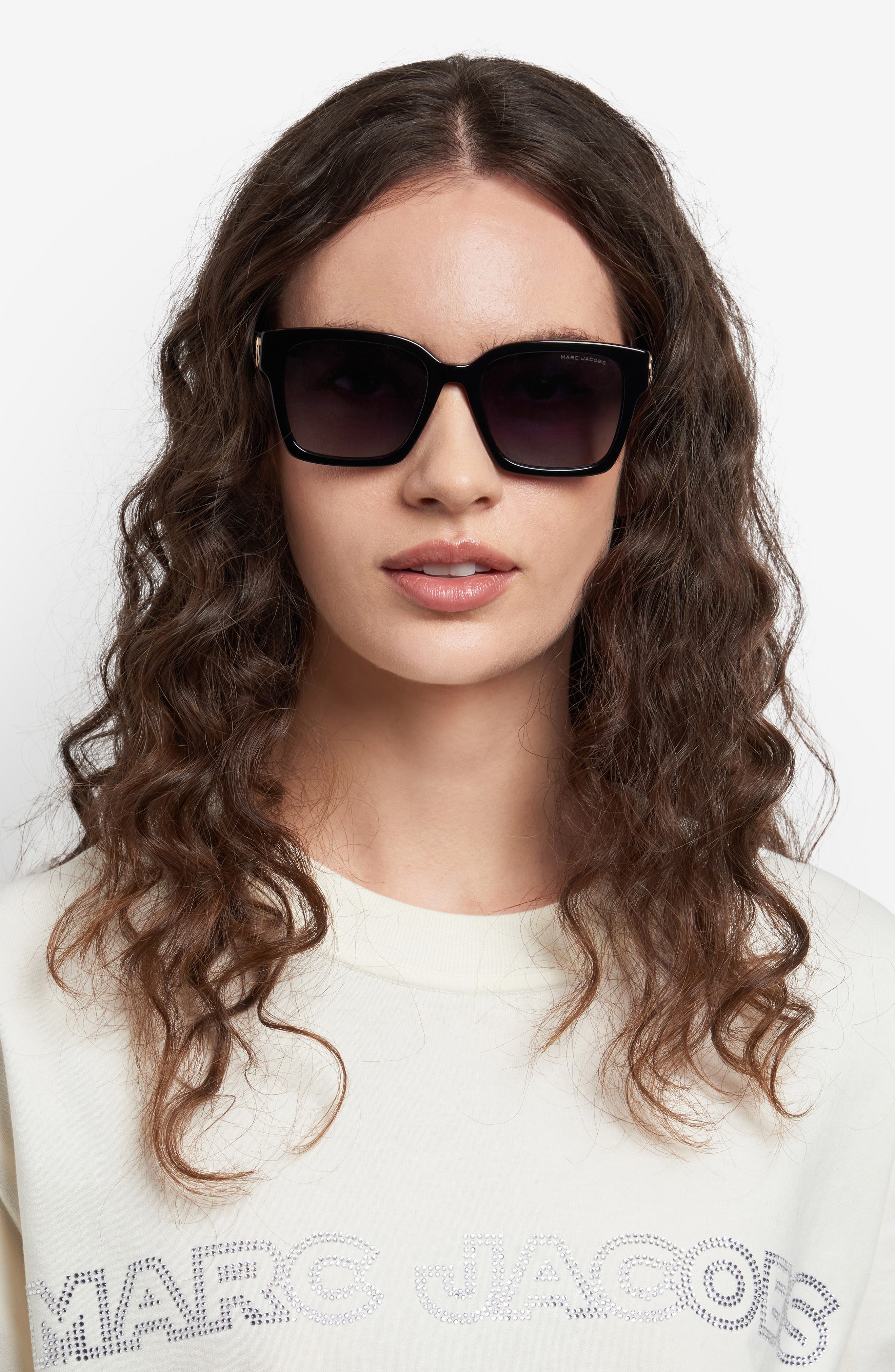 Marc Jacobs 53mm Gradient Square Sunglasses (Women) | Nordstrom