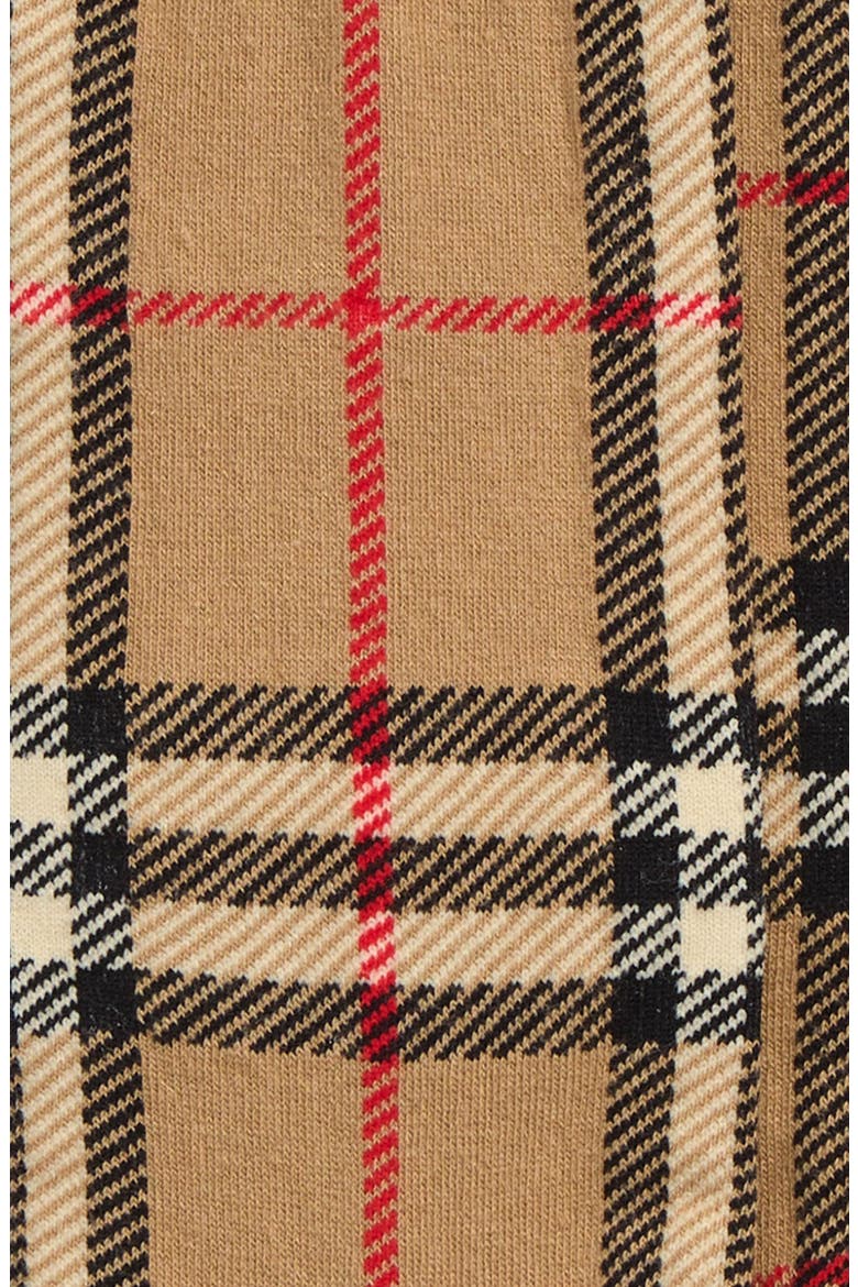 Core Check Cotton Blend Crew Socks, Alternate, color, ARCHIVE BEIGE
