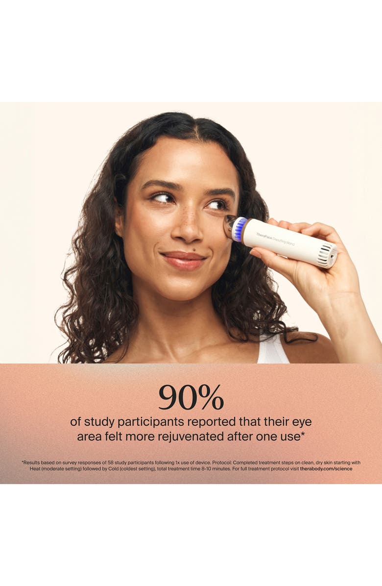 Therabody TheraFace Depuffing Wand, Alternate, color, White