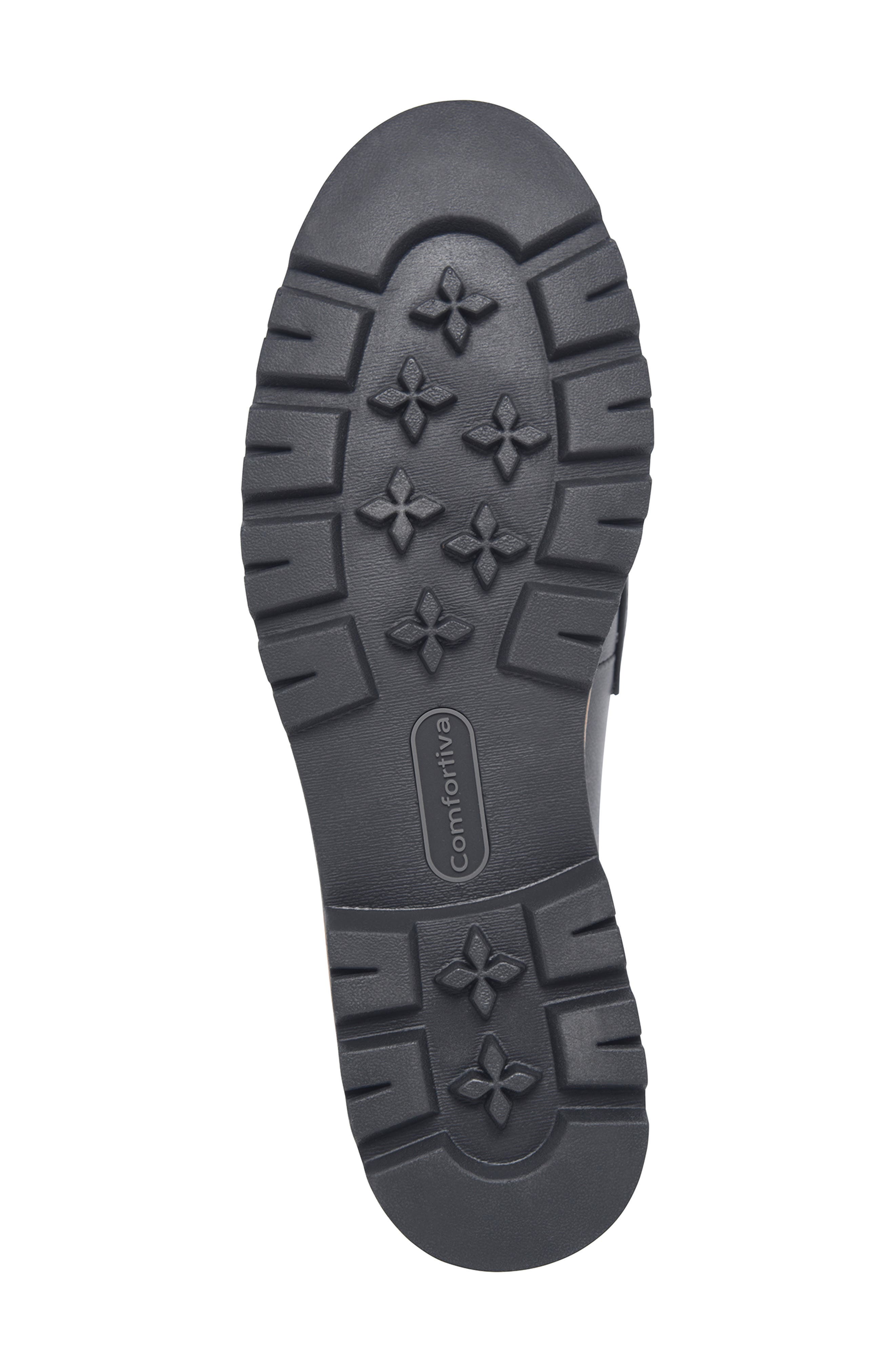 Comfortiva Lilac Lug Sole Loafer, Alternate, color, Black