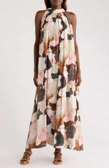 MELLODAY Print Sleeveless Maxi Dress