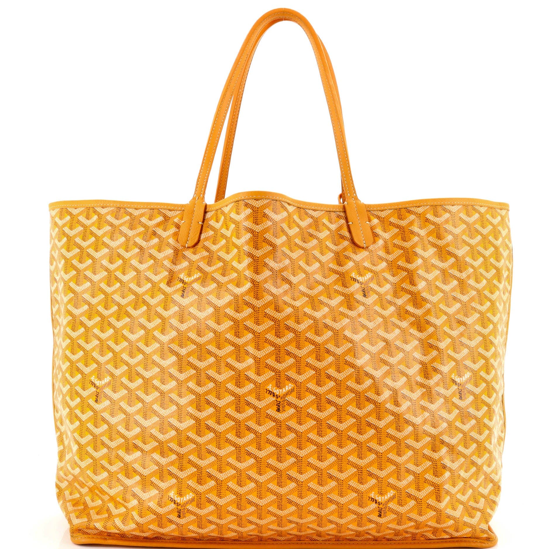 Pre-Owned Goyard Anjou Reversible Tote Coated Canvas GM, Main, color, Yellow