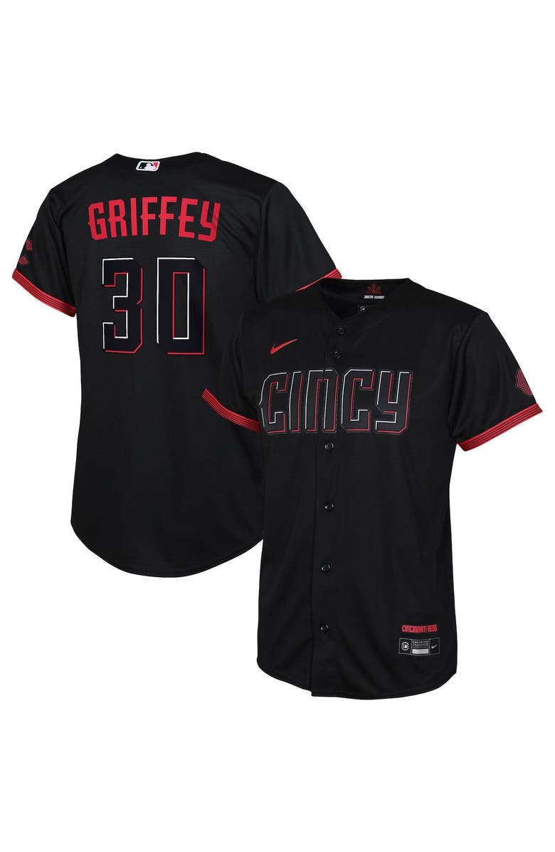 Nike Toddler Nike Ken Griffey Jr. Black Cincinnati Reds City Connect Replica Player Jersey, Main, color, Black