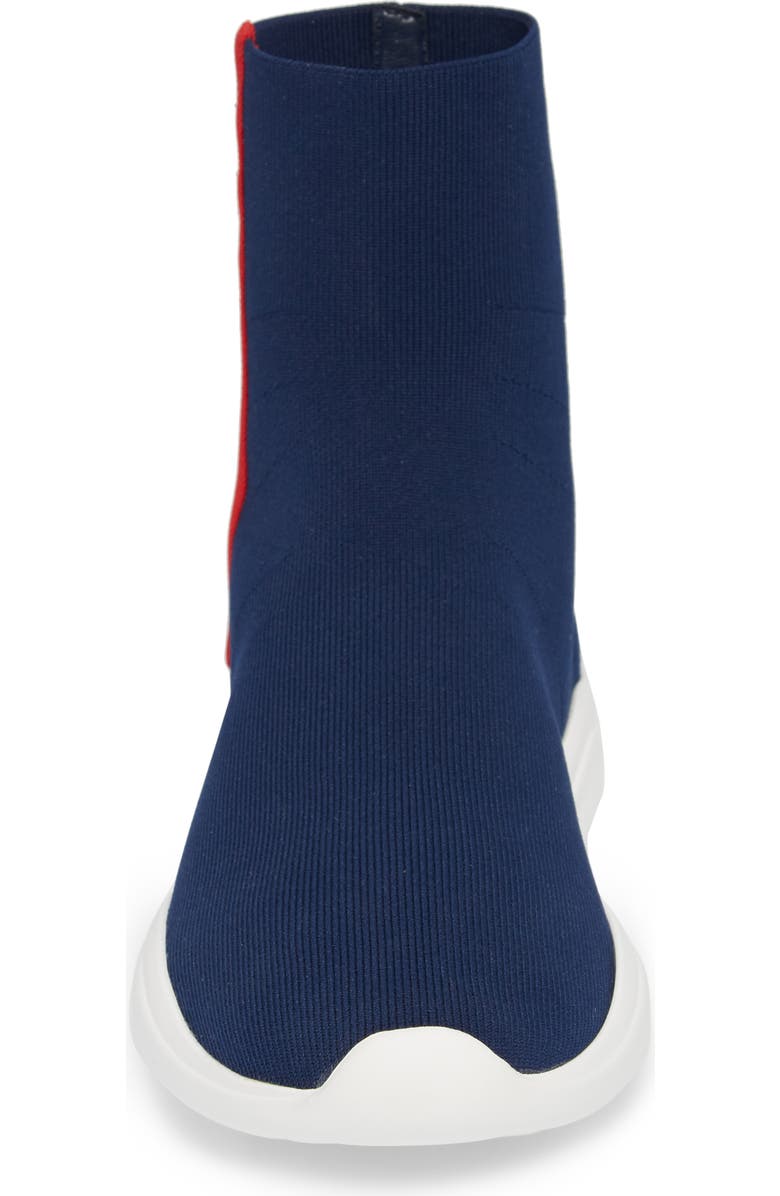 Prada Logo Band Sock Sneaker, Alternate, color,