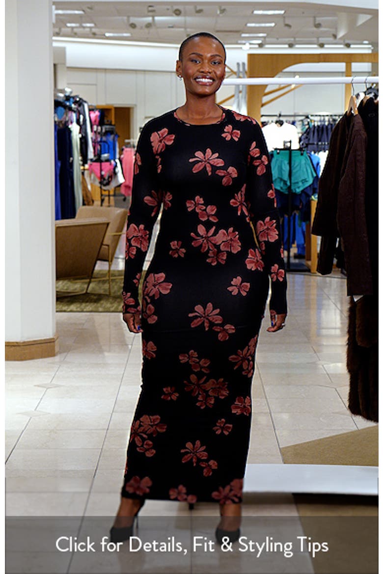 reformation dresses long sleeve Reformation Long Sleeved Floral Dress by Reformation