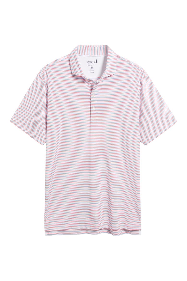 Kamdon Stripe PREP-FORMANCE Golf Polo, Alternate, color, LOBSTER