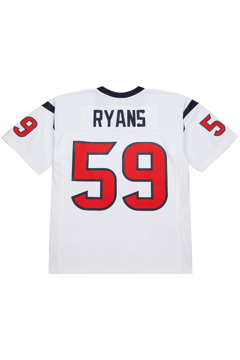 Men's Mitchell & Ness DeMeco Ryans White Houston Texans 2006 Legacy Replica Jersey, Alternate, color, White