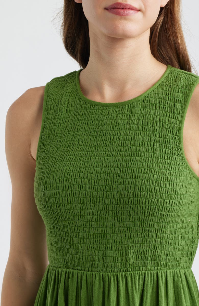 Nobody's Child Charlie Smocked Sleeveless Maxi Dress, Alternate, color, Green